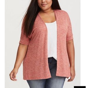 Torrid Rust Orange Ruched Cardigan